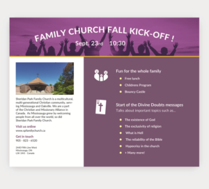 Design de Flyer par tomlepo pour Sheridan Park Family Church | Design : #19345690