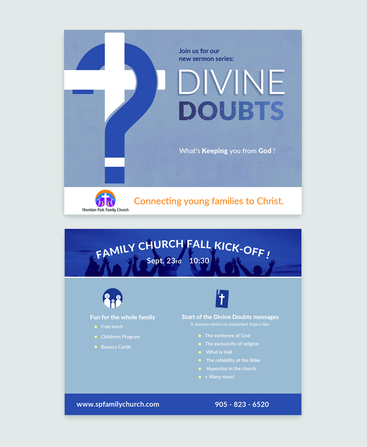 professional bold flyer design for sheridan park family church by