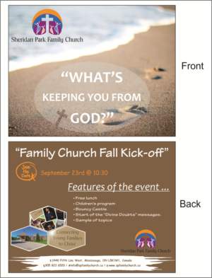 Flyer Design by Pritika123 for Sheridan Park Family Church | Design #19396737