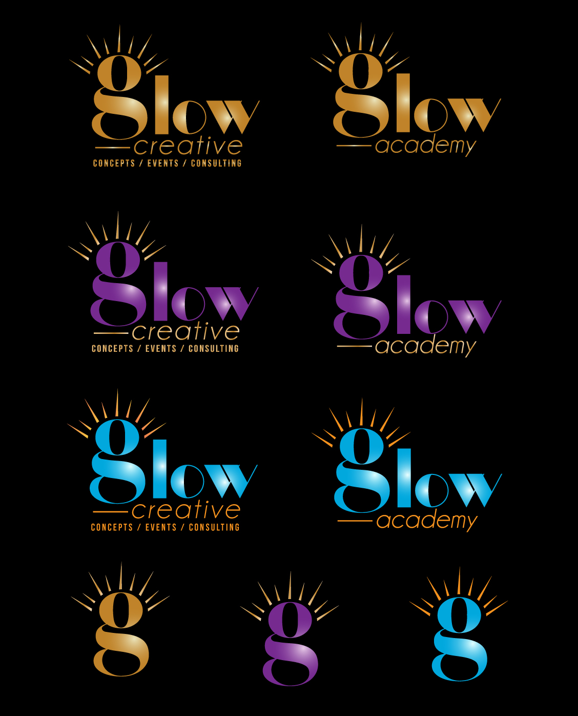 Logo Design by designmind78 for glow creative | Design #19637892