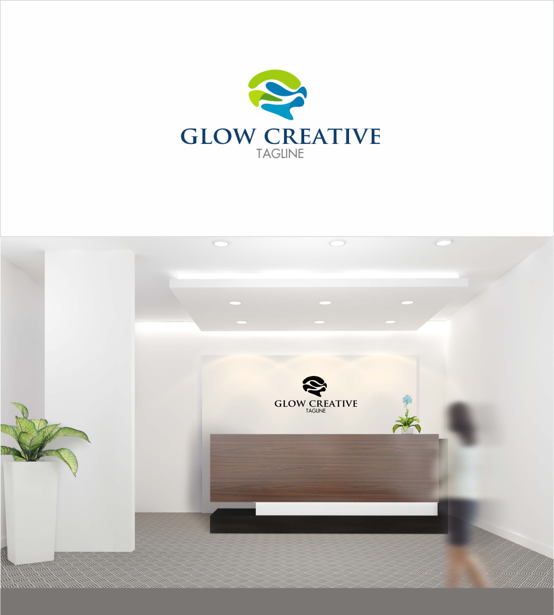 Logo Design by dihari tua  for glow creative | Design #19356387