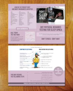 Diseño de Flyer por LeonFX para At Home Sleep Studies | Diseño: #19377958