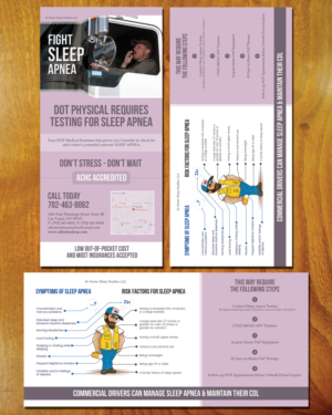 DOT and Employer Sleep Apnea Screening - BROCHURE | Flyer Design by LeonFX