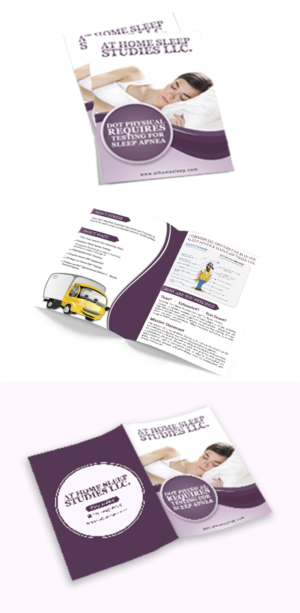 Diseño de Flyer por creative.bugs para At Home Sleep Studies | Diseño: #19374863