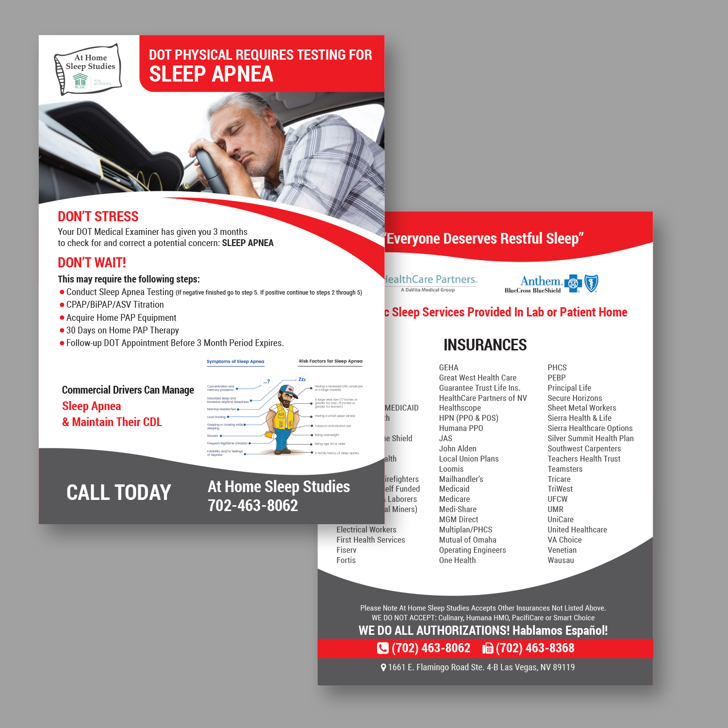 Flyer Design by Maxo-Biz for At Home Sleep Studies | Design #19350393