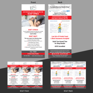 Diseño de Flyer por Maxo-Biz para At Home Sleep Studies | Diseño: #19397095