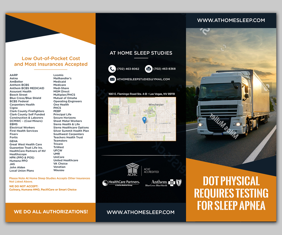 Flyer Design by Imam Logo Designer for At Home Sleep Studies | Design #19400043