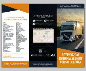 Flyer Design by Imam Logo Designer for At Home Sleep Studies | Design: #19400043