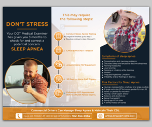 Flyer Design by Imam Logo Designer for At Home Sleep Studies | Design: #19400044