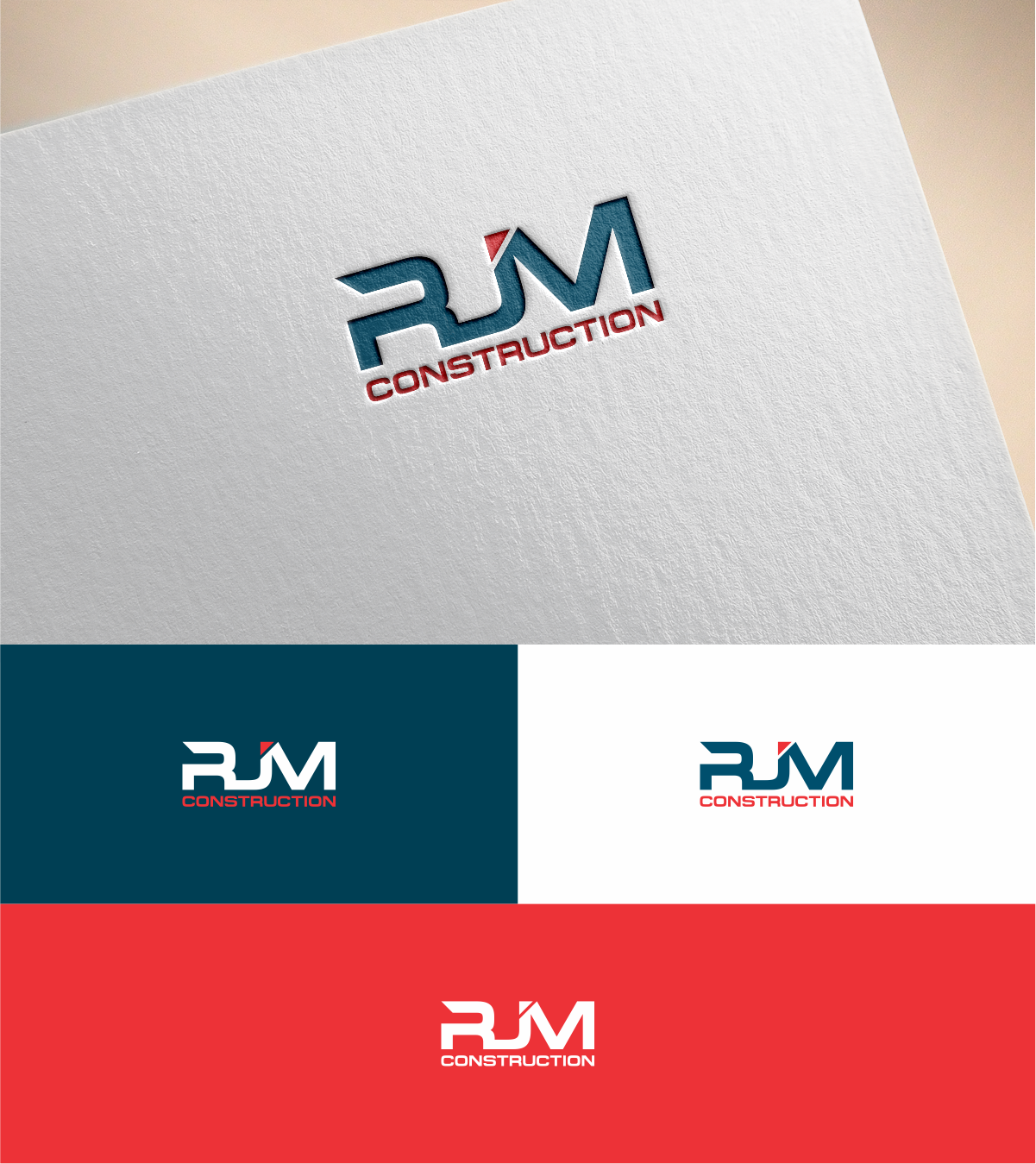 Logo Design by MKR for RJM Construction | Design #19357389