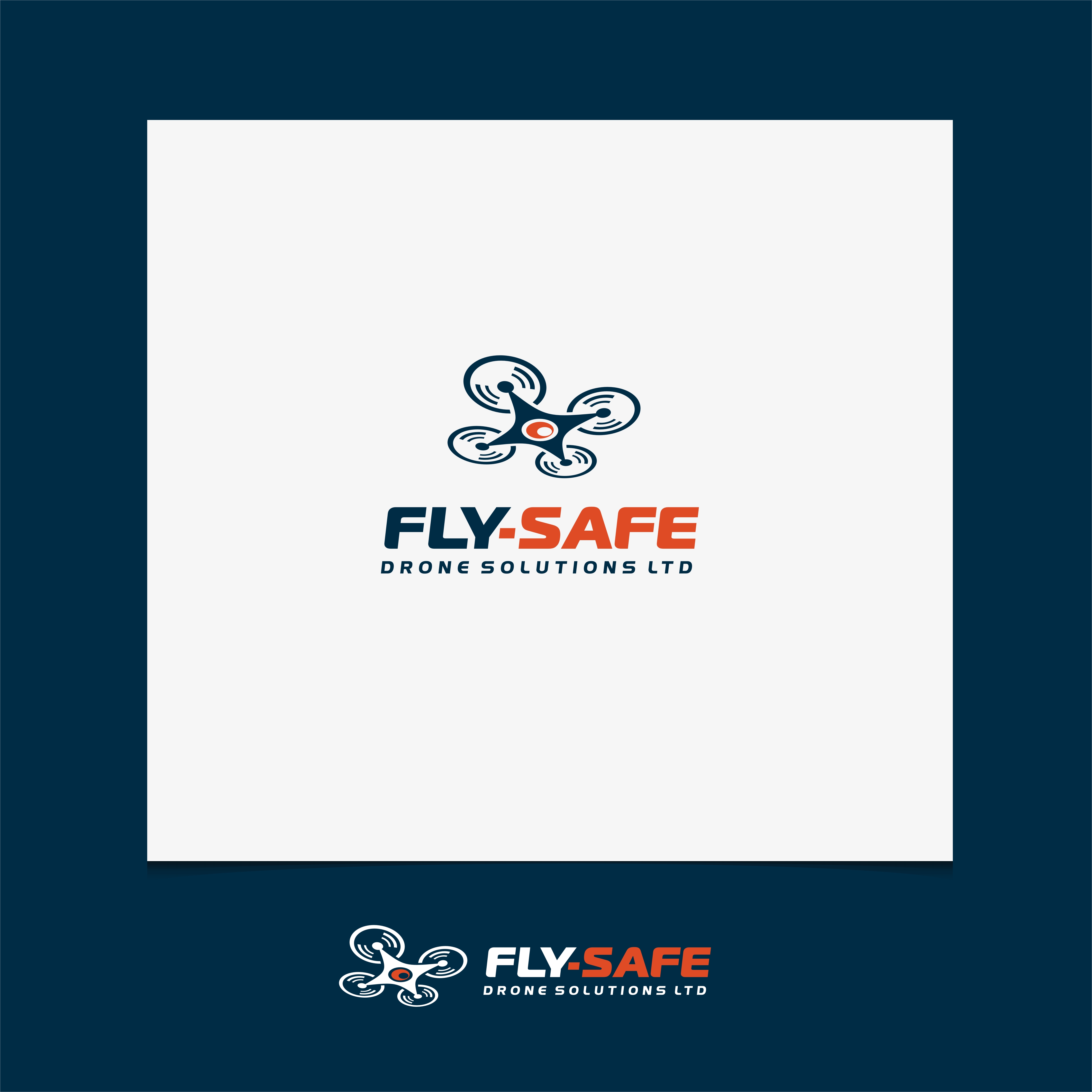 Logo Design by CKS d e s i g n for FLY-SAFE DRONE SOLUTIONS LTD | Design #19369452
