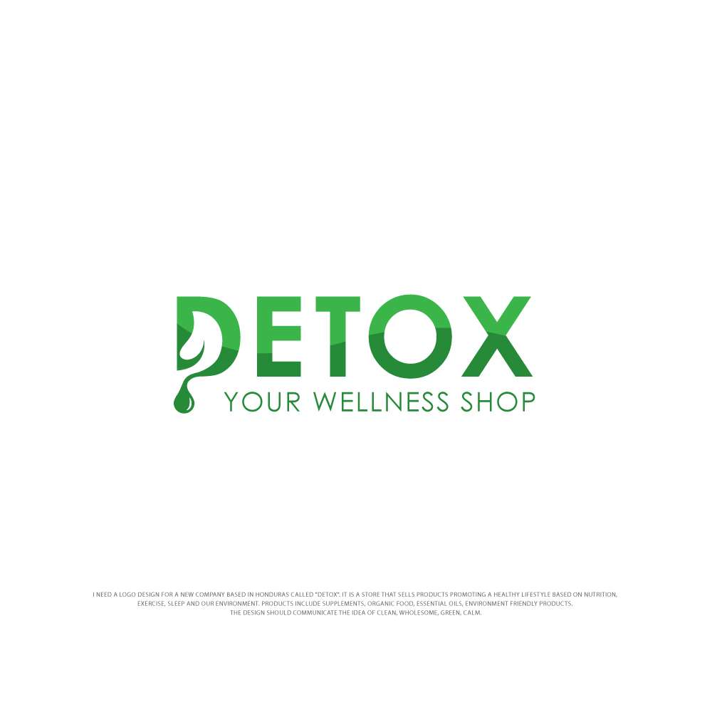 Modern Elegant Wellness Logo Design For Detox Your.