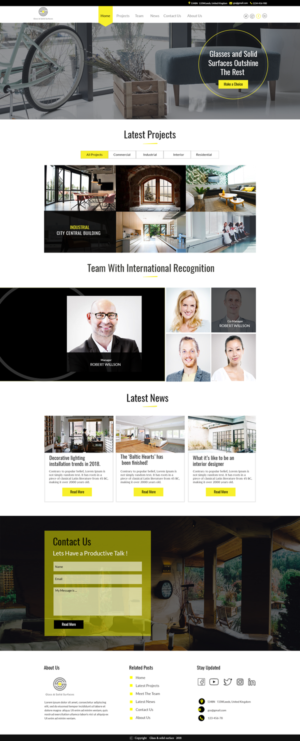 NEW Website  DESIGN for Glass & Solid Surfaces Company | Web Design by Kingdom Vision