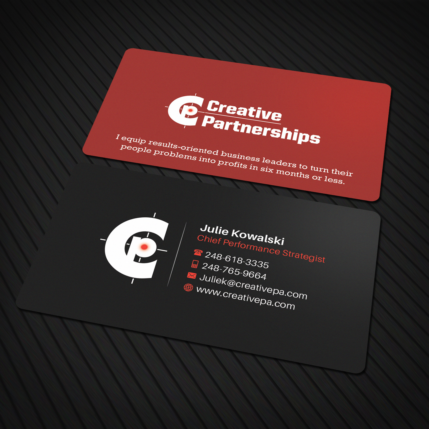 Bold, Modern, Consulting Business Card Design for a Company by