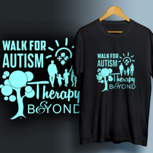 Annual Therapy and Beyond Autism Walk Shirt | T-shirt Design by 99.degree
