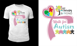 Annual Therapy and Beyond Autism Walk Shirt | Design de T-shirt par D'Mono