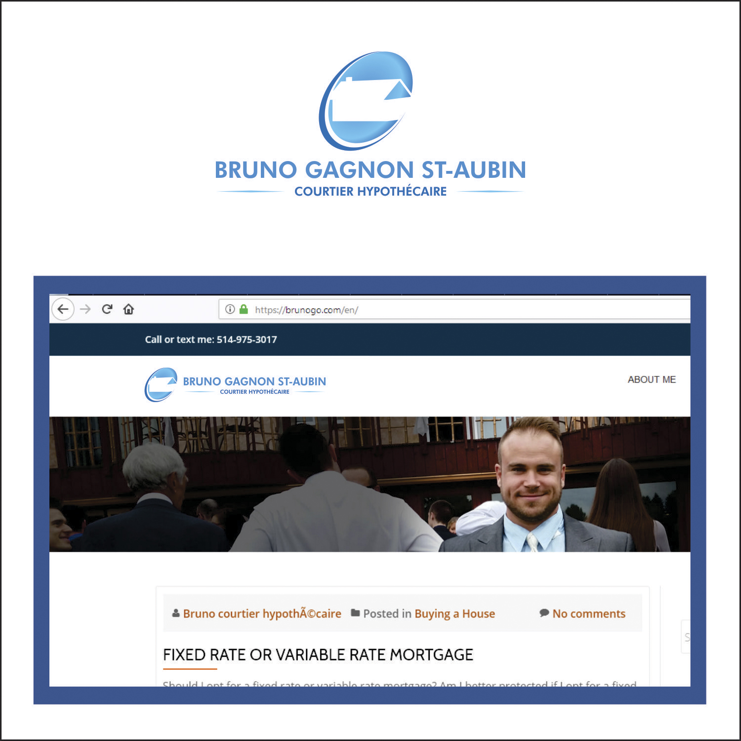 Logo Design by Tom Silveira for Bruno Gagnon St-Aubin | Design #19352381