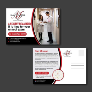 Postcard Design Project A Healthy reminder | Diseño de Postal por aspiremedia