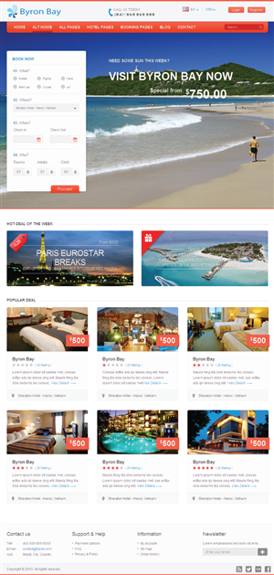 Web Design by Chaitanya S. for Go Sea Kayak @ Byron Bay | Design: #2879233