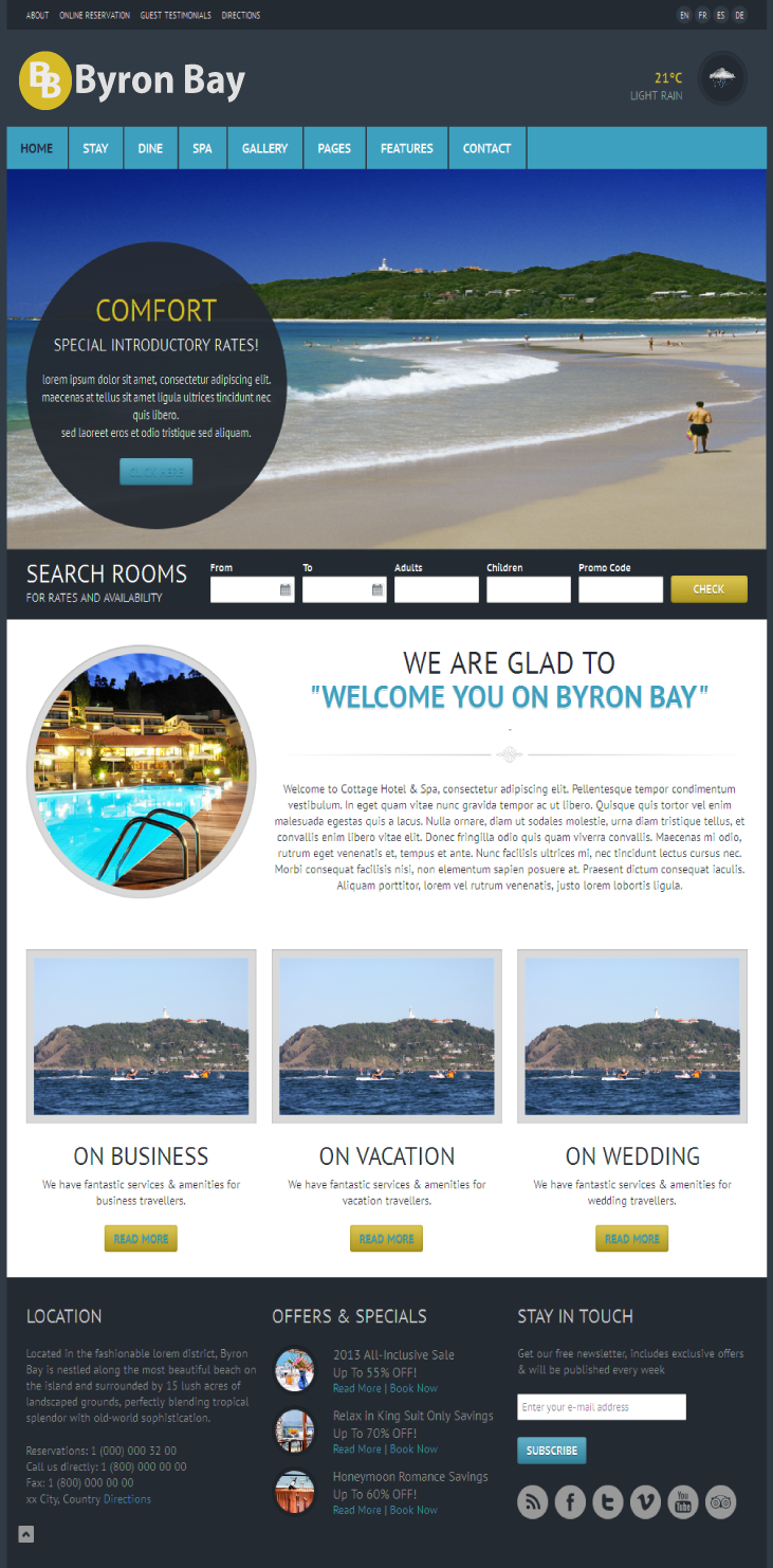 Web Design by Chaitanya S. for Go Sea Kayak @ Byron Bay | Design #2879539
