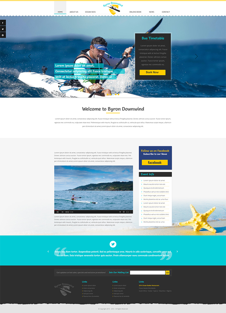 Web Design by AWS for Go Sea Kayak @ Byron Bay | Design #2890887