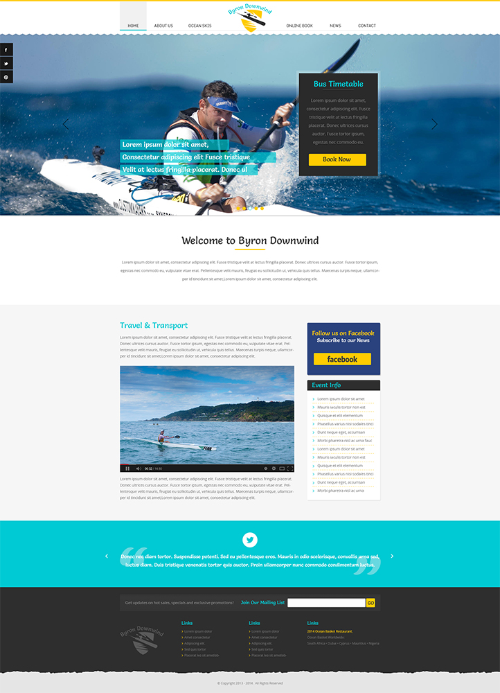 Web Design by AWS for Go Sea Kayak @ Byron Bay | Design #2894219
