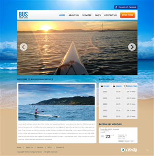 Web Design by pb for Go Sea Kayak @ Byron Bay | Design: #2884380