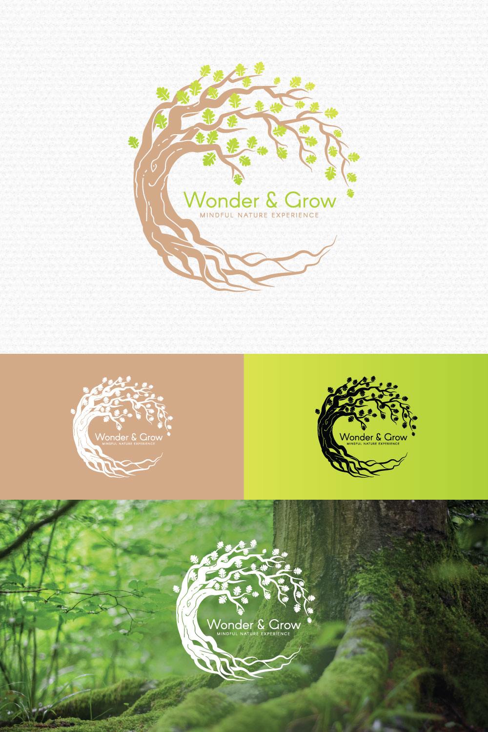 Logo Design by 91.kremena.petrova for Wonder & Grow: Mindful Nature Experience | Design: #19494040