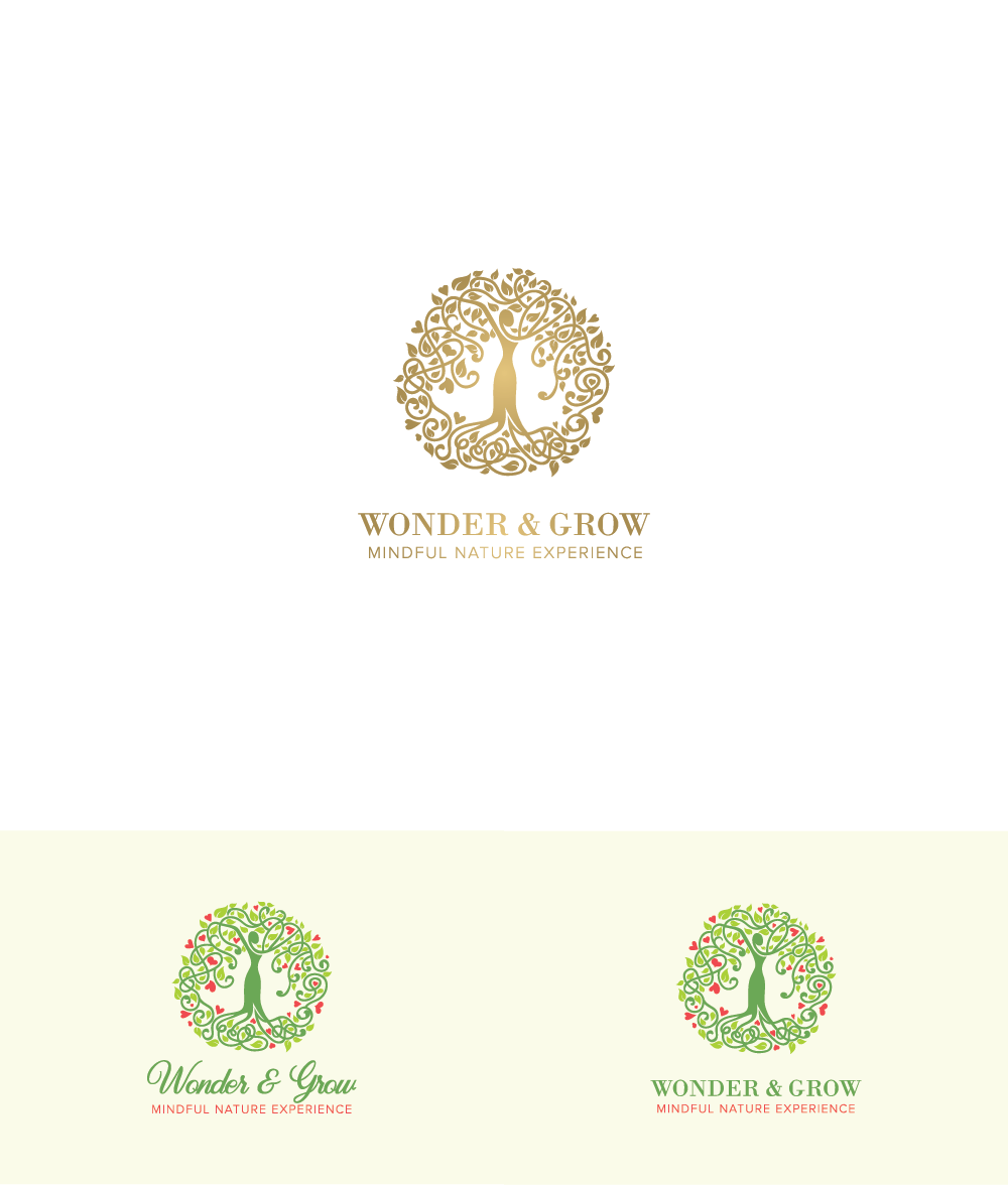 Logo Design by Wild Geek for Wonder & Grow: Mindful Nature Experience | Design #19356892