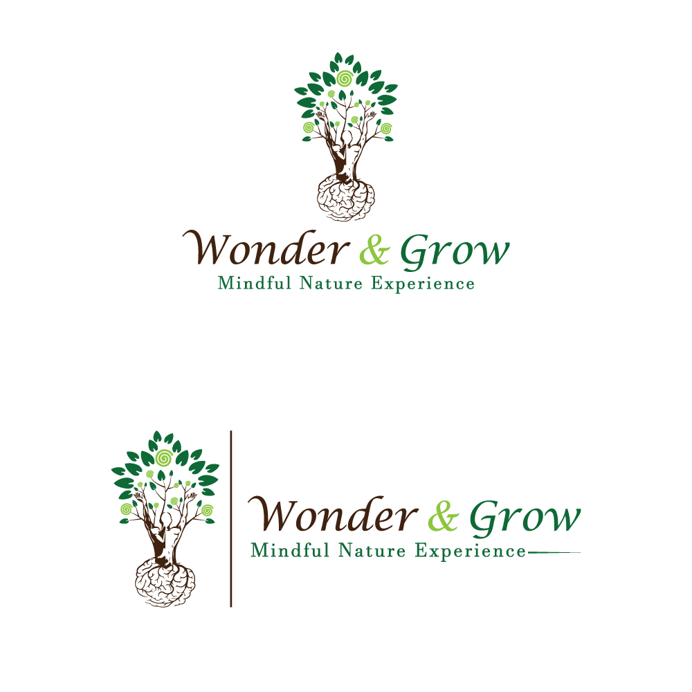 Logo Design by Cleanimal Design for Wonder & Grow: Mindful Nature Experience | Design #19418657