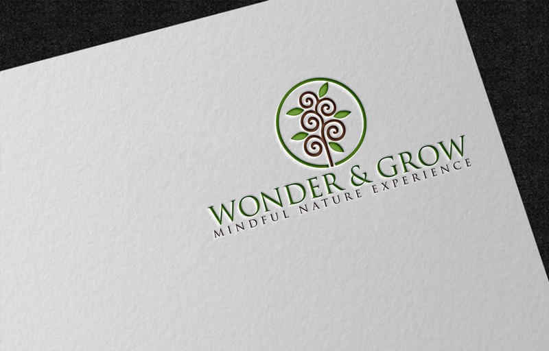 Logo Design by logo solution for Wonder & Grow: Mindful Nature Experience | Design #19409192