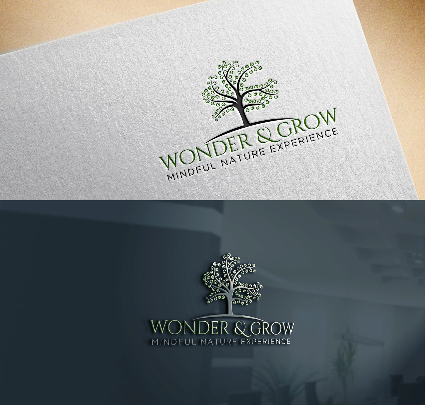 Logo Design by design_ghost 2 for Wonder & Grow: Mindful Nature Experience | Design #19402435