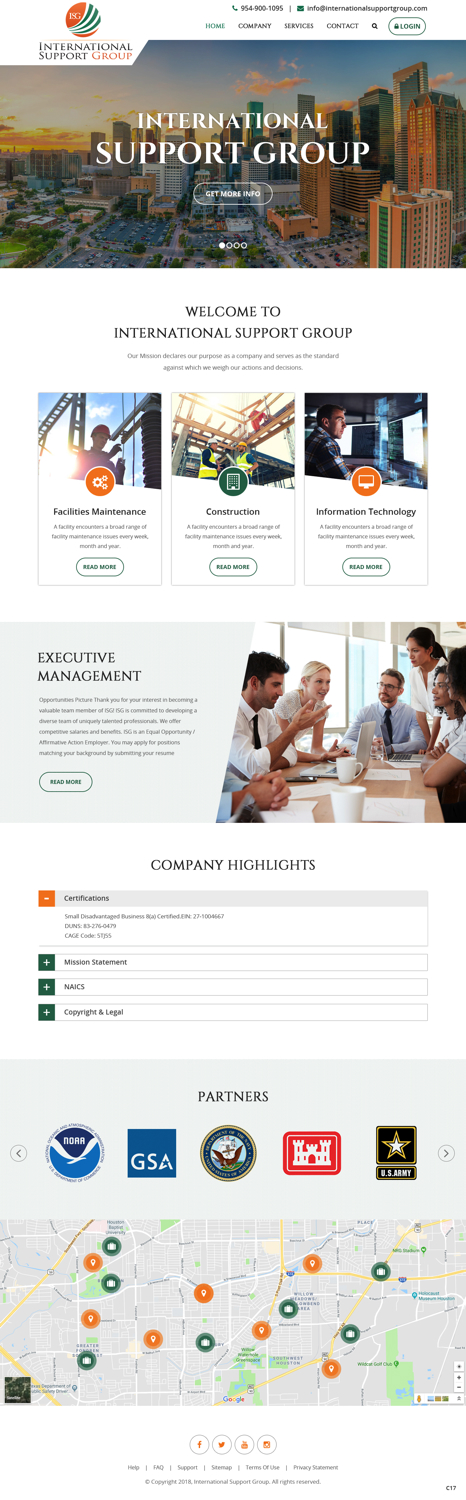 Web Design by pb for International Support Group | Design #19379308