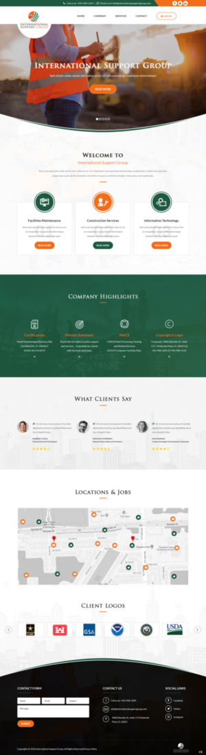 Web Design by pb for International Support Group | Design: #19379309
