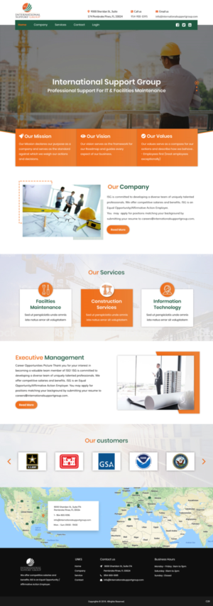 Web Design by pb for International Support Group | Design: #19379315