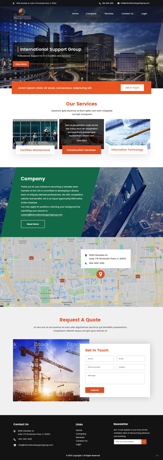 Web Design by pb for International Support Group | Design #19379316