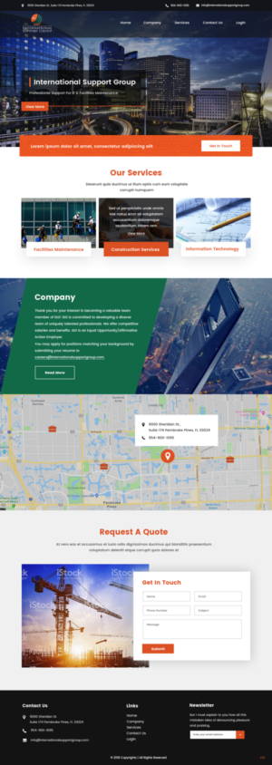 Web Design by pb for International Support Group | Design: #19379316