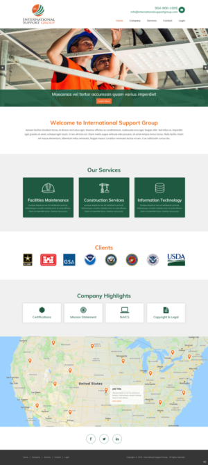 Web Design by pb for International Support Group | Design: #19379317