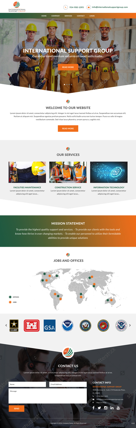 Web-Design von pb für International Support Group | Design #19379318