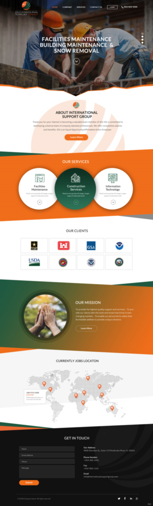 Web Design by pb for International Support Group | Design: #19379319