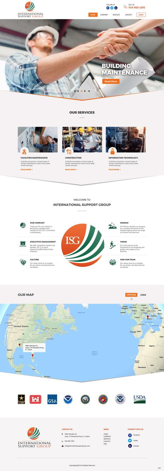 Web Design by pb for International Support Group | Design: #19379322
