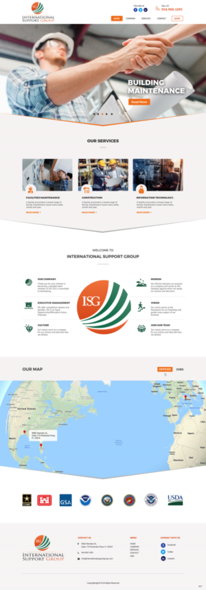 Web Design by pb for International Support Group | Design: #19379322