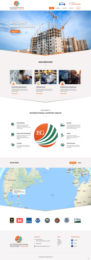 Web Design by pb for International Support Group | Design: #19379323