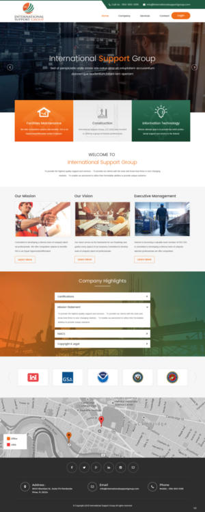 Web Design by pb for International Support Group | Design: #19389480