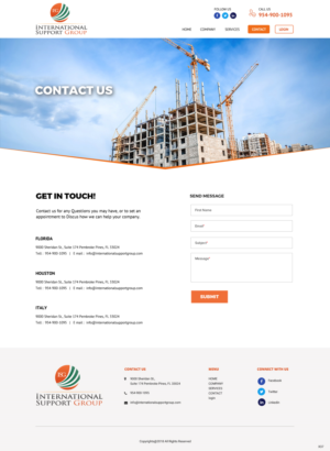 Web Design by pb for International Support Group | Design: #19459728
