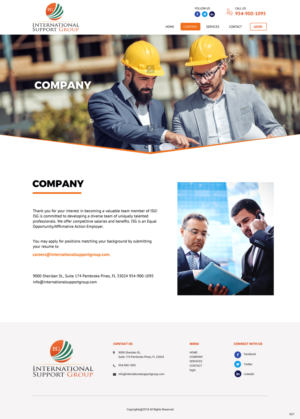 Web Design by pb for International Support Group | Design: #19459729