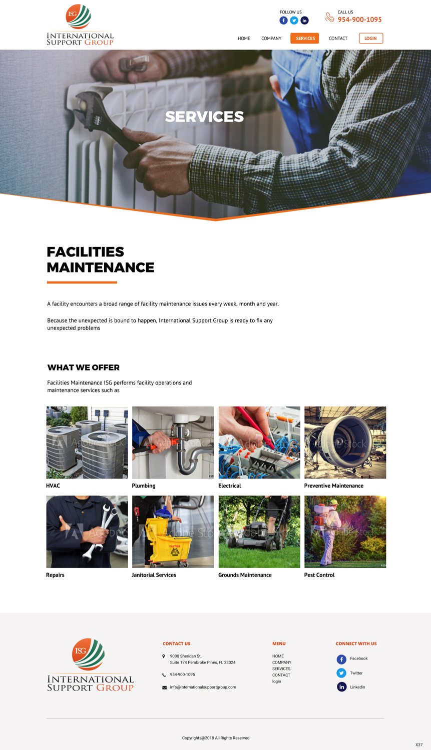 Diseño Web por pb para International Support Group | Diseño #19459730