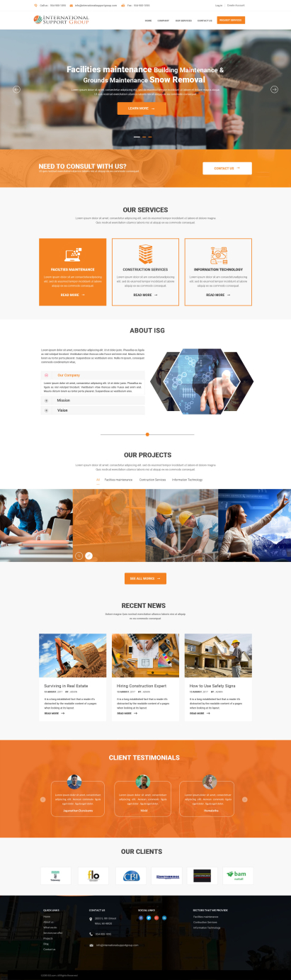 Web Design par WebPixel pour International Support Group | Design #19420130