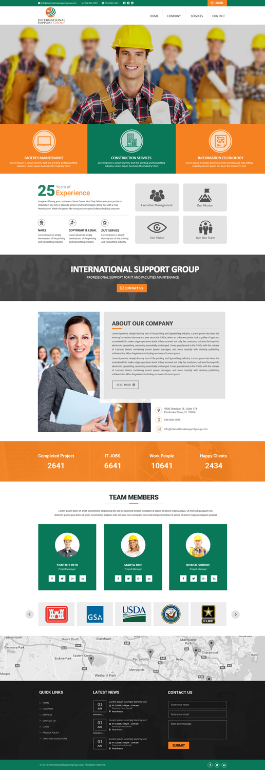 Diseño Web por Dream Logo Design para International Support Group | Diseño #19379053