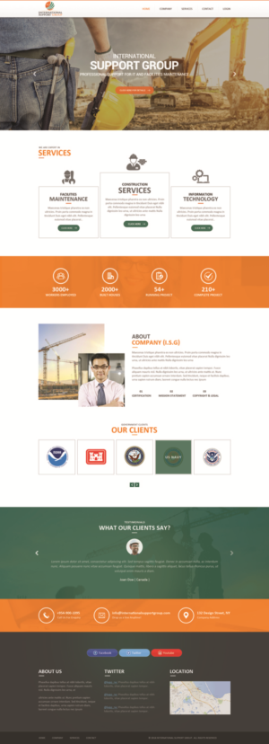 Web Design by Dream Logo Design for International Support Group | Design: #19379056